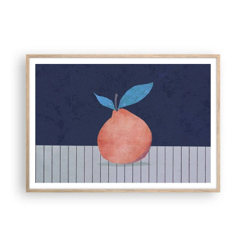 Plakát v rámu světlý dub - Konvexita a rovina - 100x70 cm