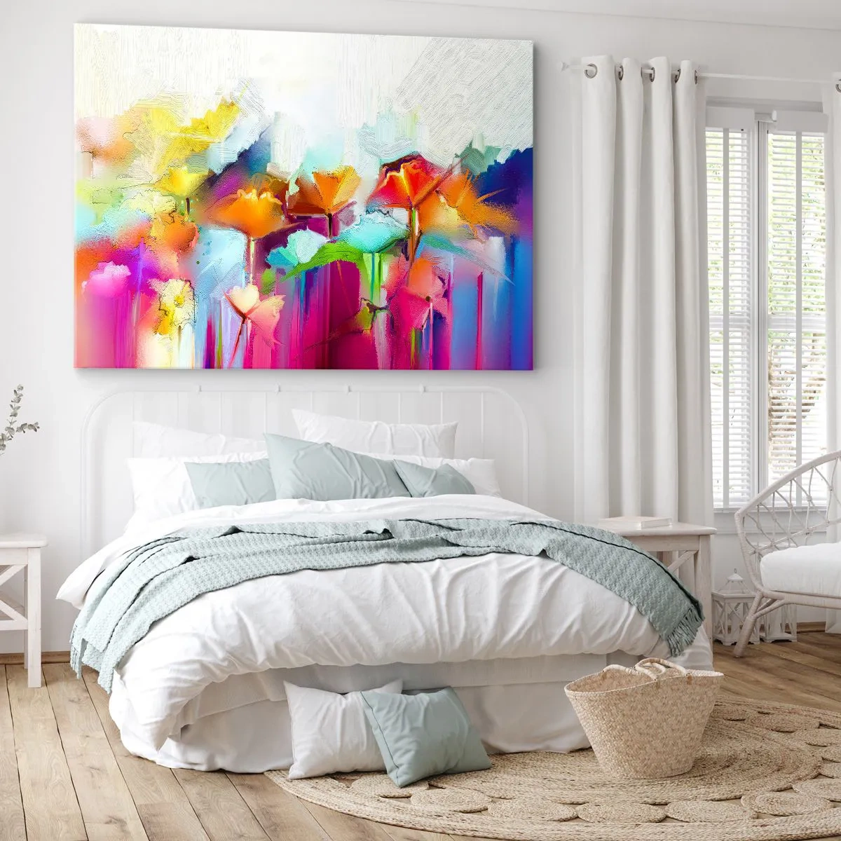 Obraz na plátně - Duha rozkvetla - 70x50 cm