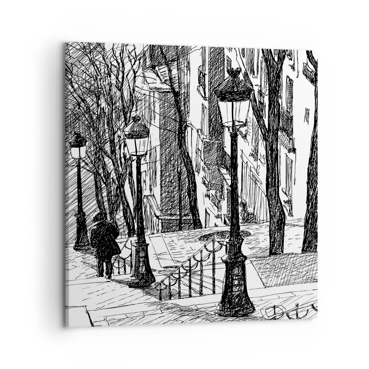Obraz na plátně - Milostný příběh nebo horor? - 50x50 cm
