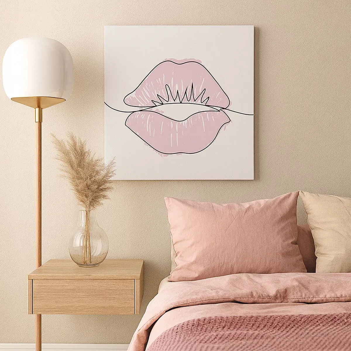 Obraz na plátně - Jsi připraven na polibek? - 30x30 cm