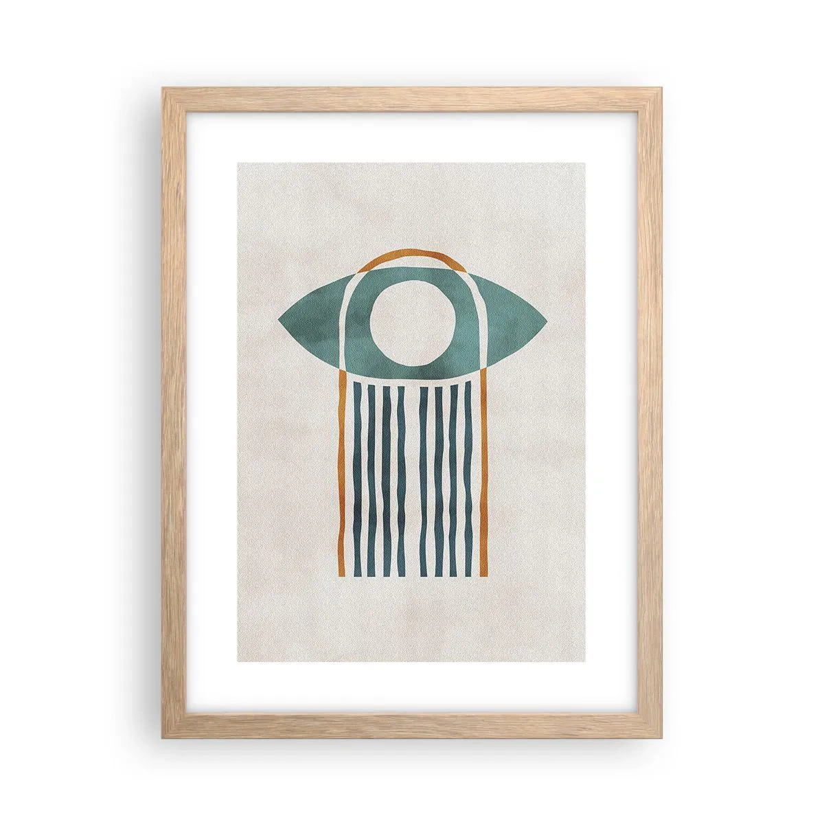 Plakát v rámu světlý dub - Znaky a rituály - 30x40 cm