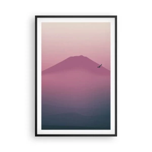 Plakát v černém rámu - Poutníci nad oblaky - 61x91 cm