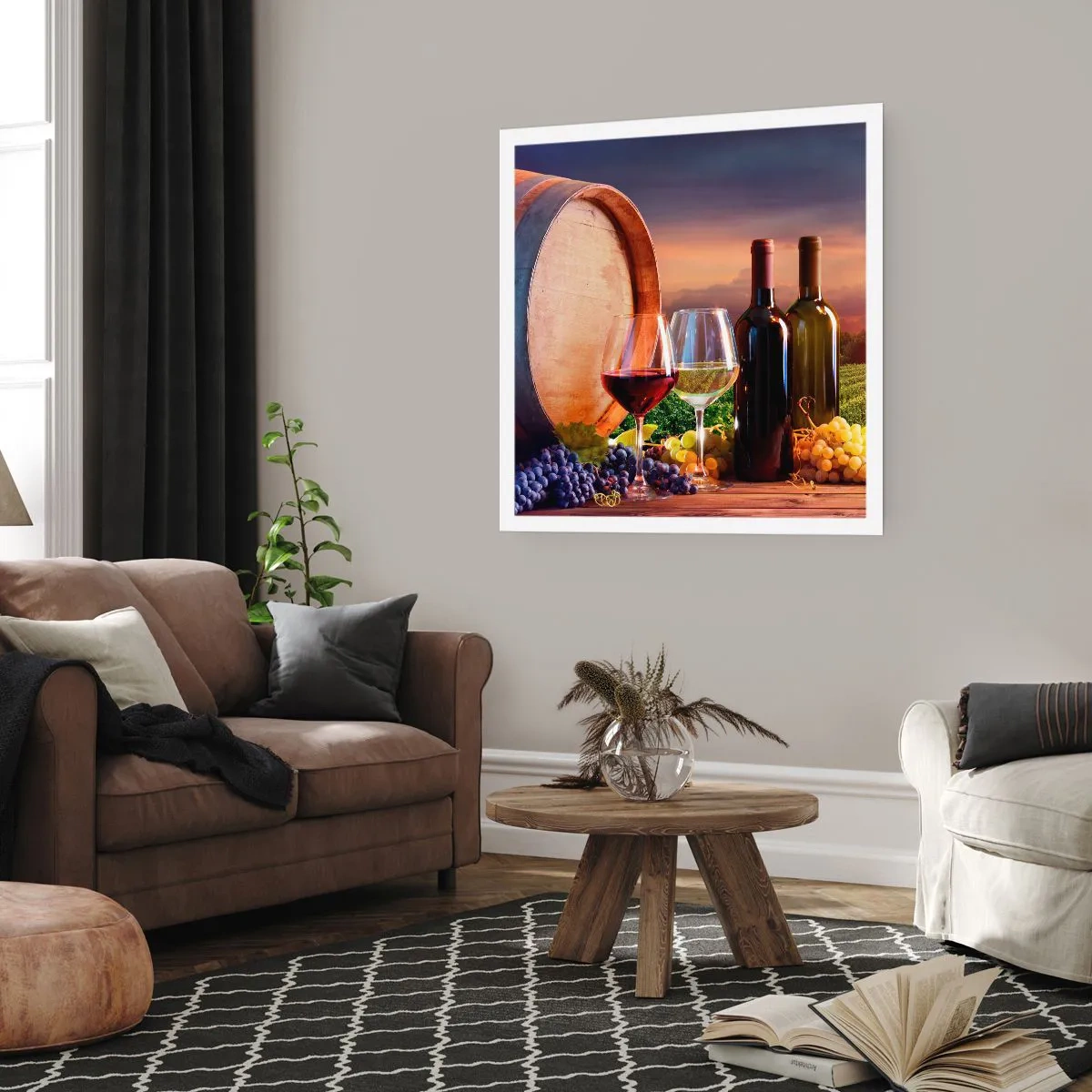 Plakát - Tady má život chuť - 60x60 cm