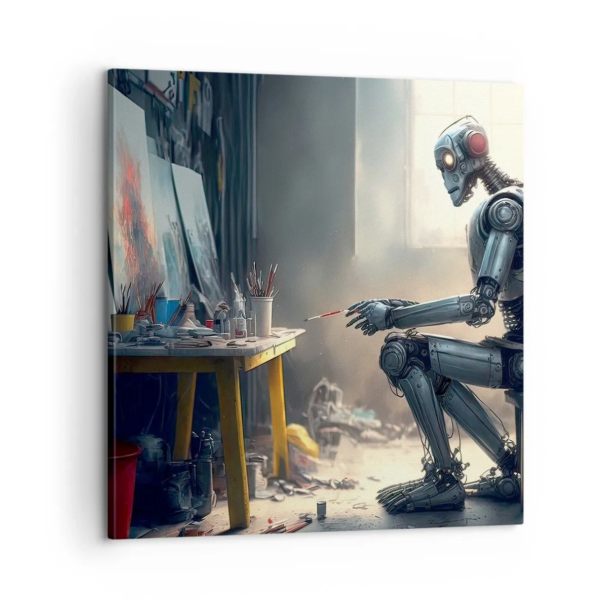 Obraz na plátně - Akt stvoření - 60x60 cm