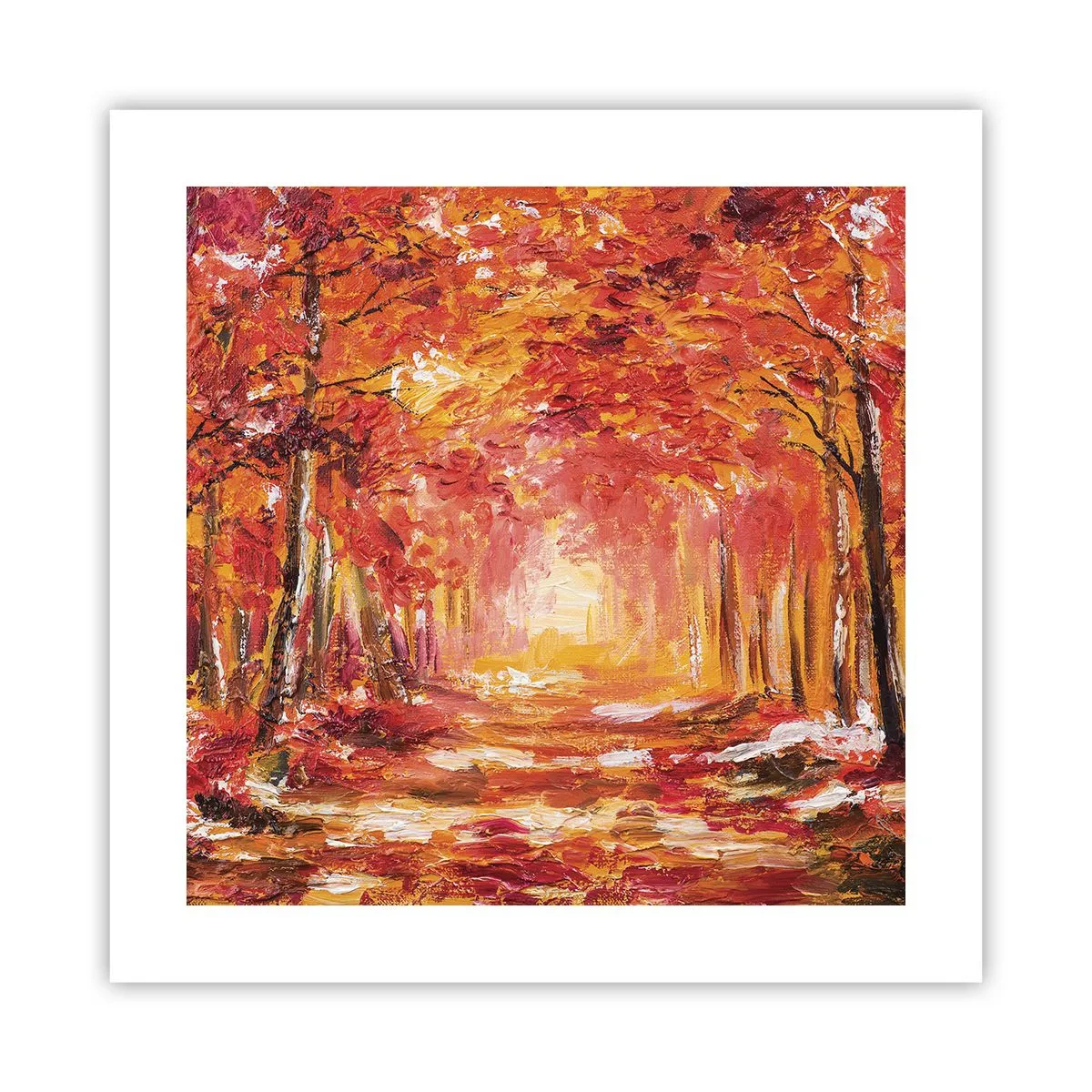 Plakát - Měděný les - 40x40 cm