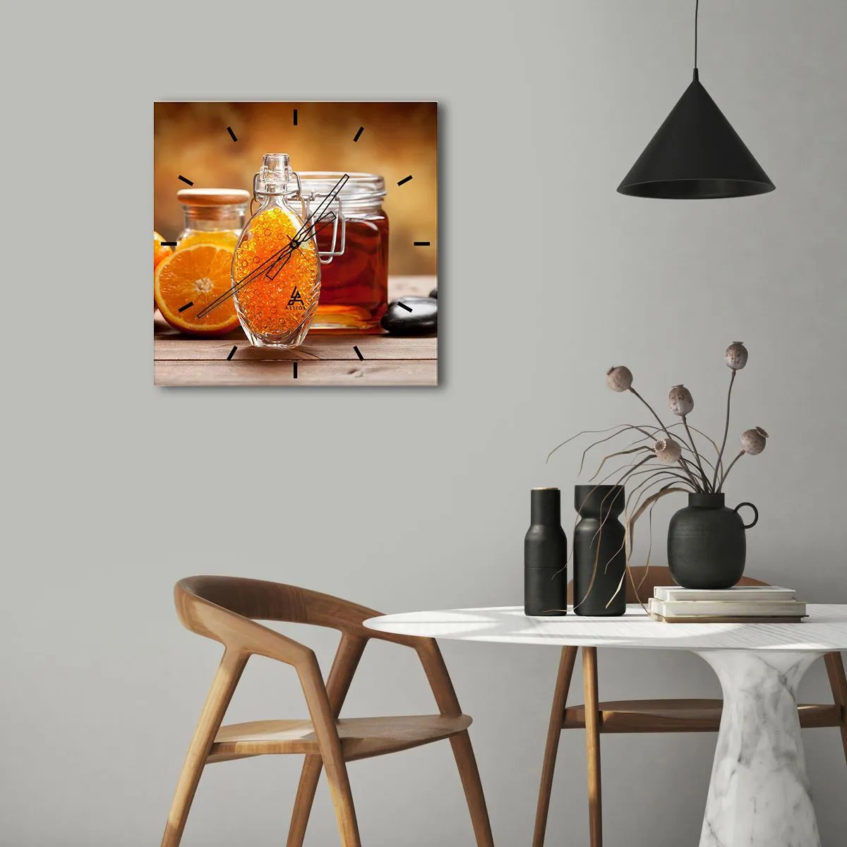Nástěnné hodiny - Sluneční chutě a aromata - 40x40 cm