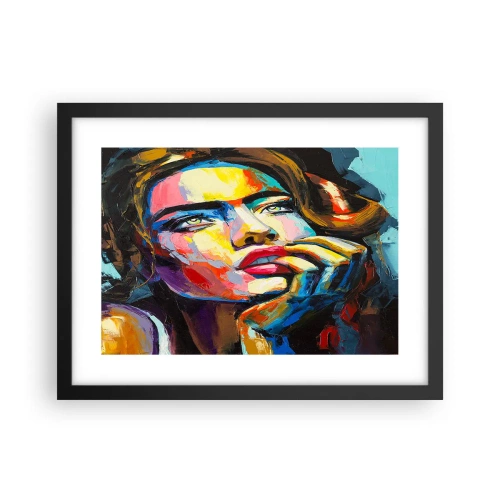 Plakát v černém rámu - Sny, jak ptáci letí oblohou - 40x30 cm