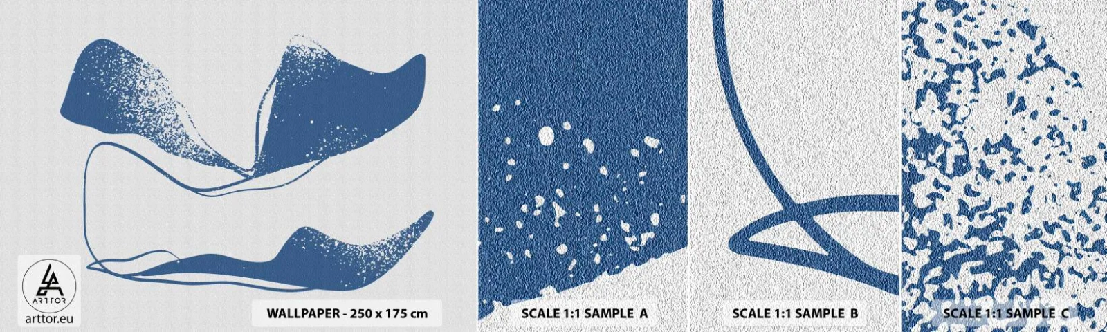 Vzor Fototapety Samolepicí Deluxe Sticker - Okřídlená abstrakce - Minimalismus, Abstrakce, Kus - 100x30 cm