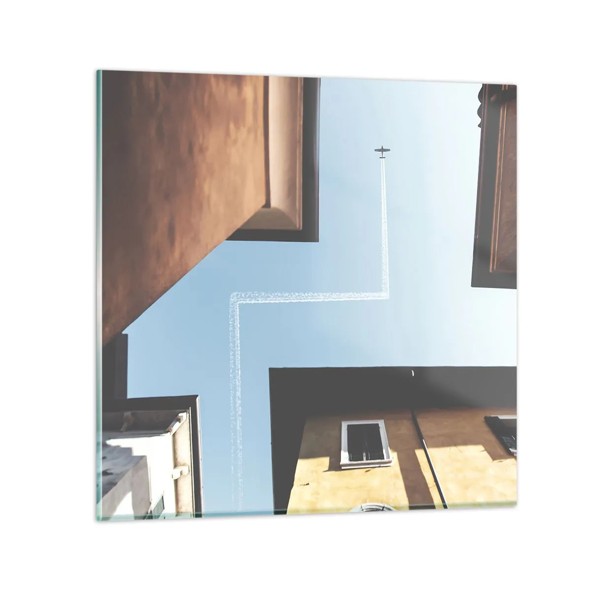 Obraz na skle - Nad městským labyrintem - 60x60 cm