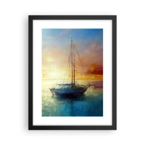 Plakát v černém rámu - Ve zlatém zálivu - 30x40 cm