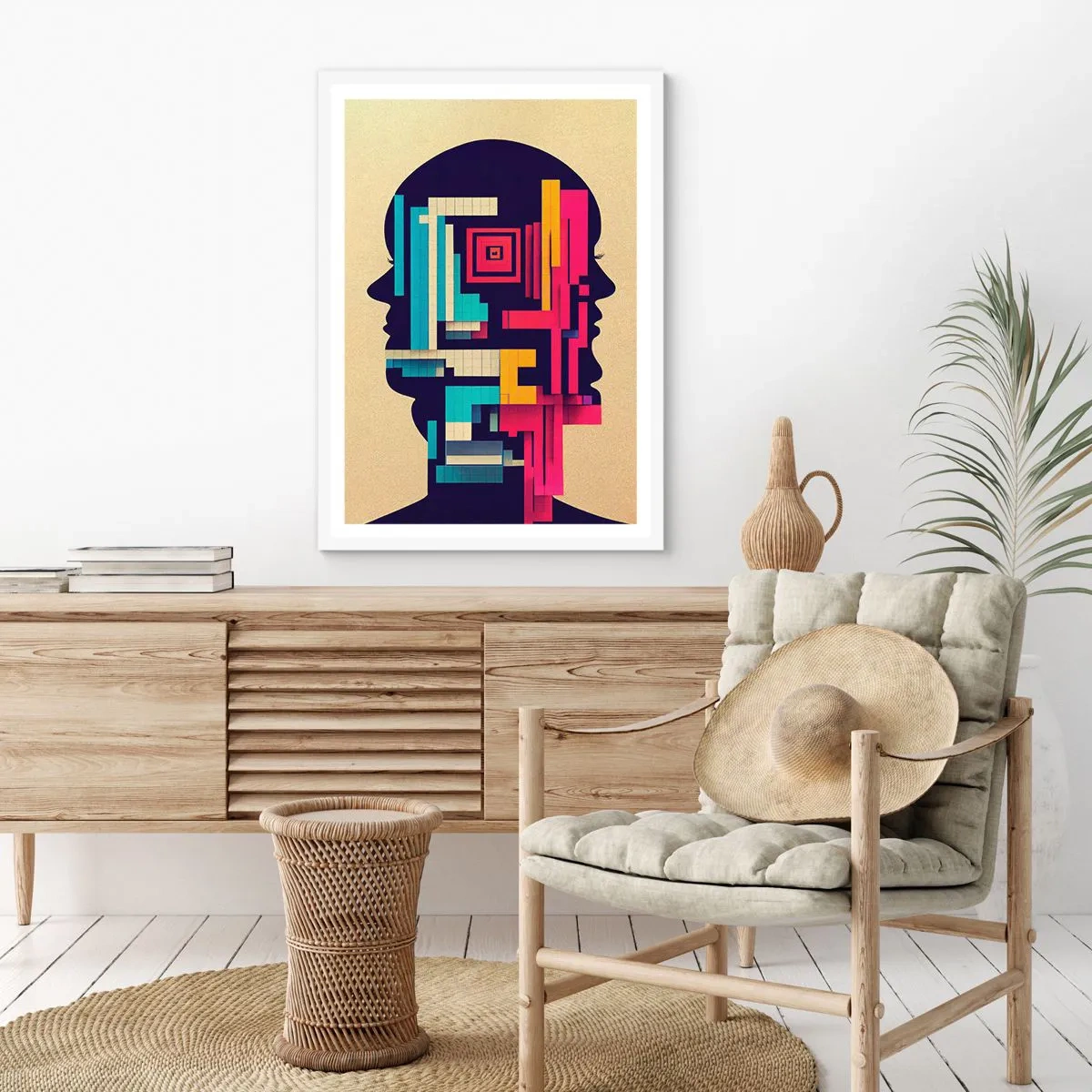 Plakát v bílém rámu - Nové vazby - 70x100 cm