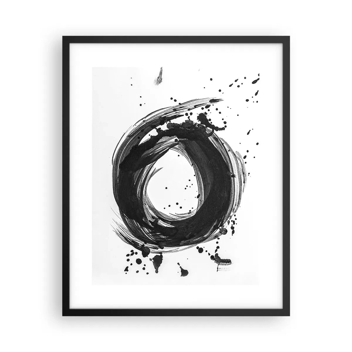 Plakát v černém rámu - Vír tvoření - 40x50 cm