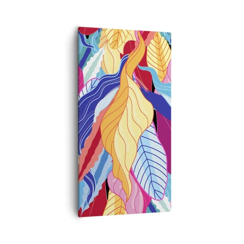 Obraz na plátně - Barevný nepořádek - 55x100 cm