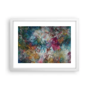 Plakát v bílém rámu - V plném rozkvětu - 40x30 cm