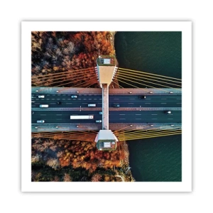Plakát - Za vodami, za lesy - 60x60 cm