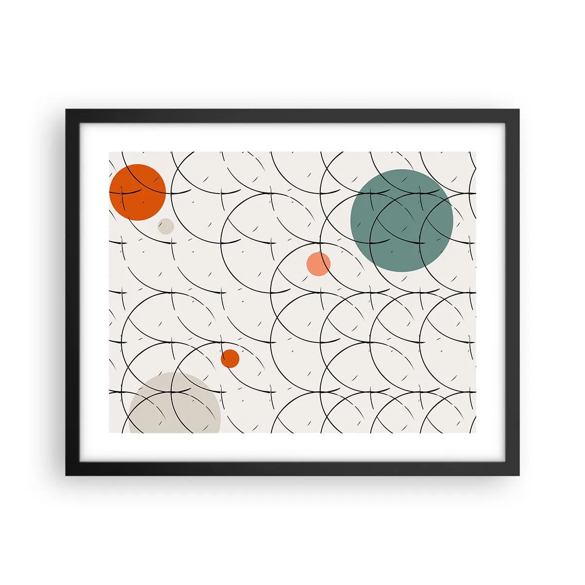 Plakát v černém rámu - V duchu pop-artu - 50x40 cm