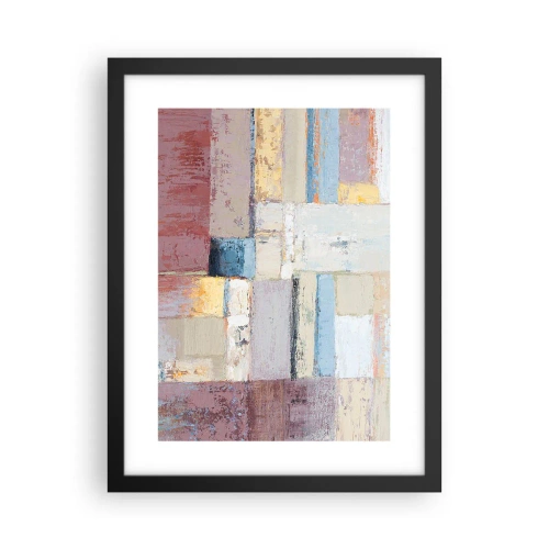 Plakát v černém rámu - Klid geometrie - 30x40 cm