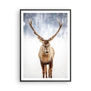 Plakát v černém rámu - Přímo ze sněhové mlhy - 70x100 cm