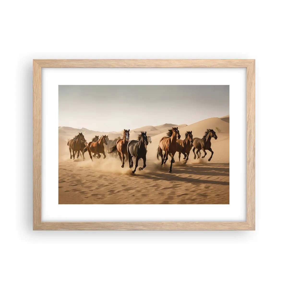 Plakát v rámu světlý dub - Volné jako vítr - 40x30 cm