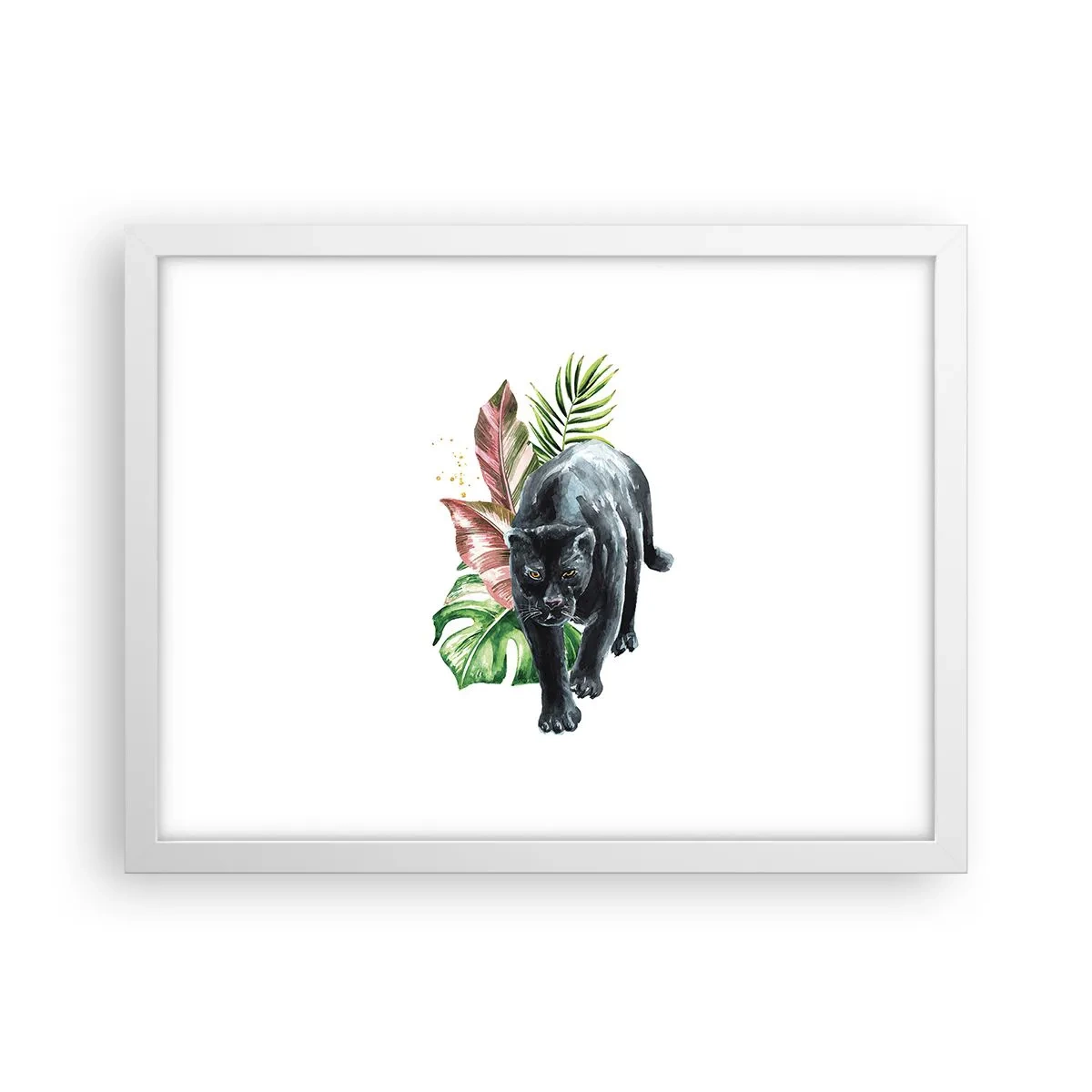 Plakát v bílém rámu - Zběsilost v srdci - 40x30 cm