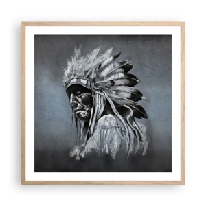 Plakát v rámu světlý dub - Návrat k základům - 60x60 cm