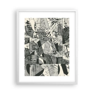 Plakát v bílém rámu - Dynamika současnosti - 40x50 cm