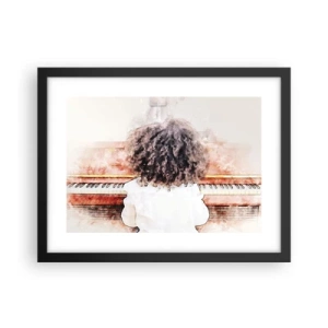 Plakát v černém rámu - V novém světě - 40x30 cm