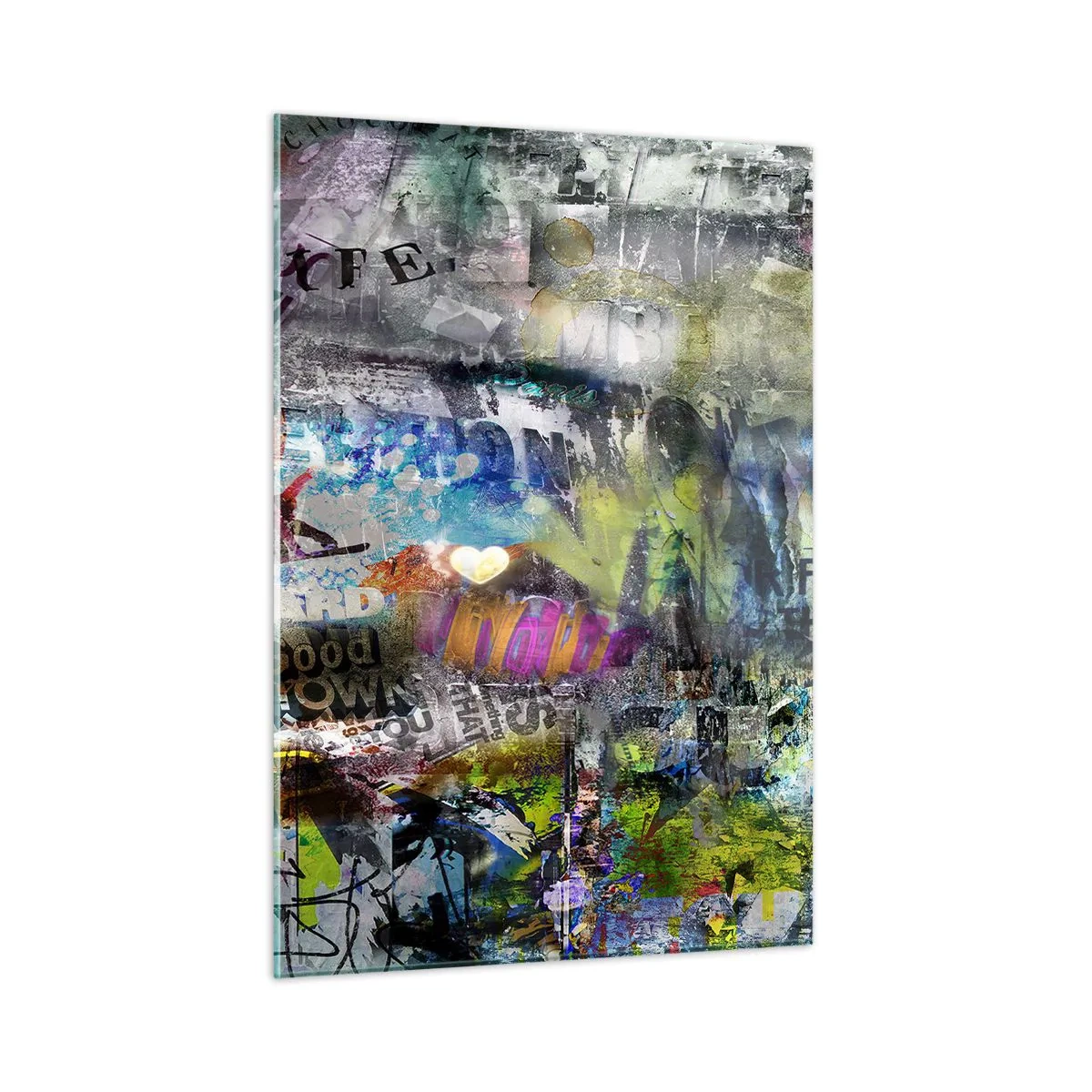 Obraz na skle - Koláž vzpomínek - 50x70 cm