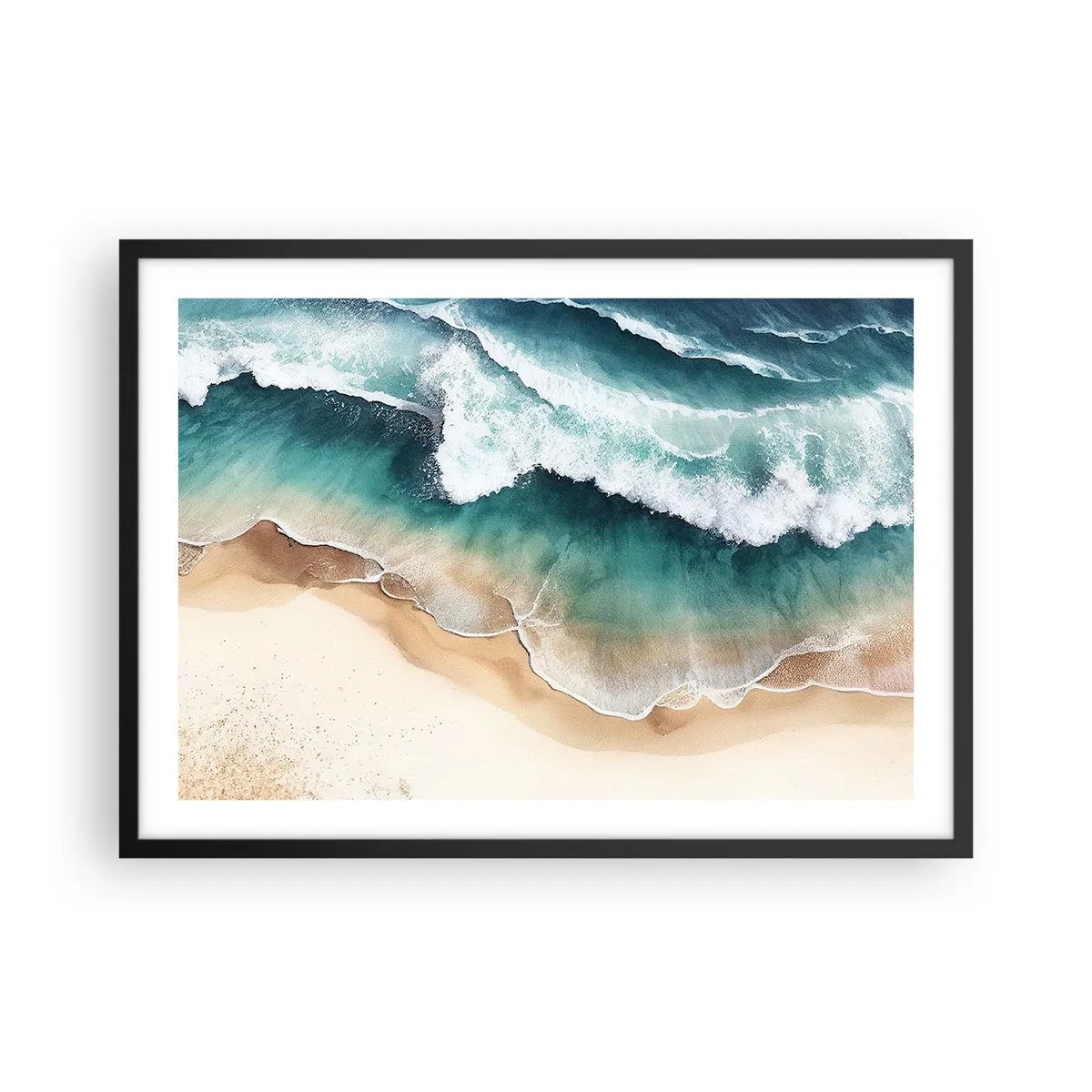 Plakát v černém rámu - Odvěké setkání - 70x50 cm