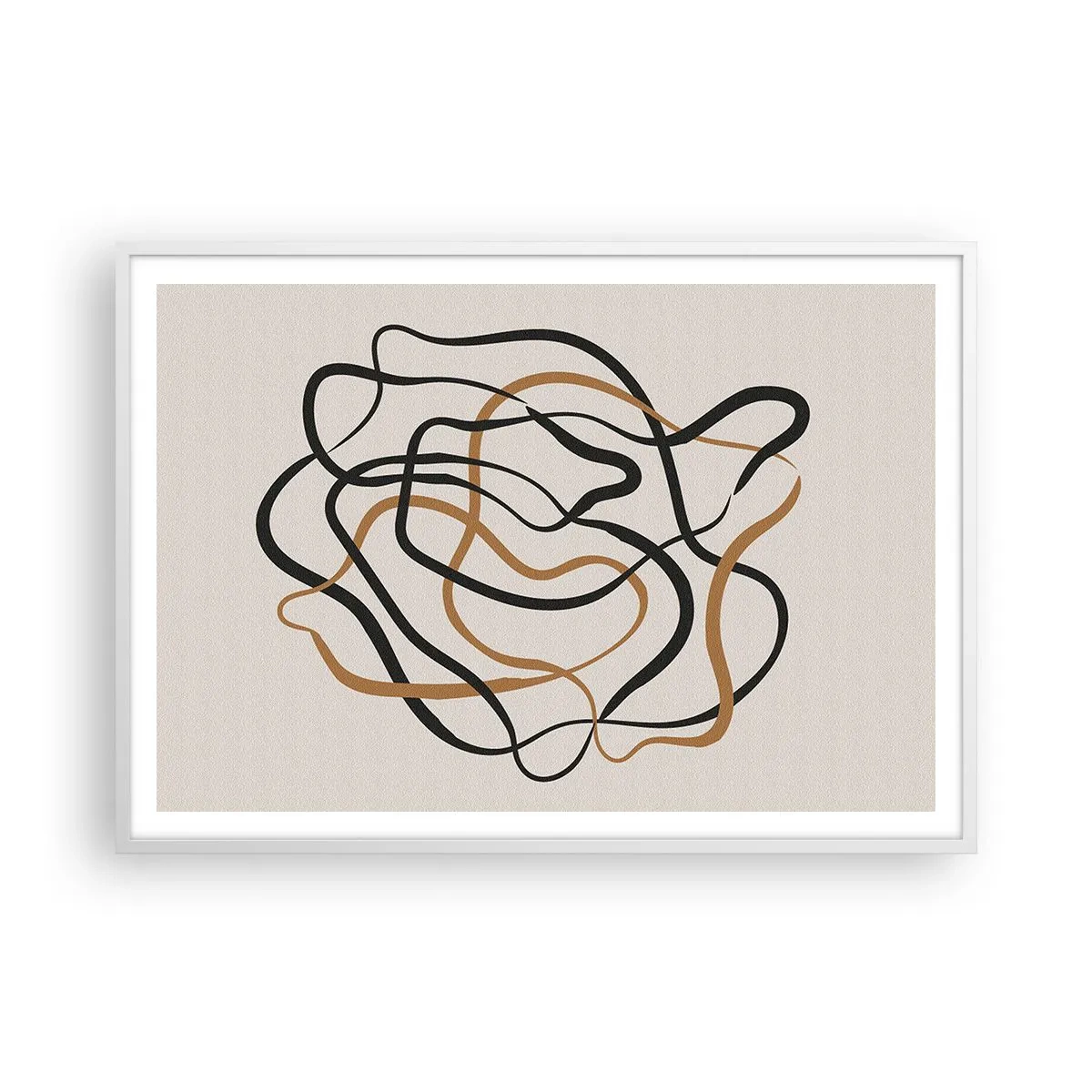 Plakát v bílém rámu - Všechno se pokroutilo - 100x70 cm