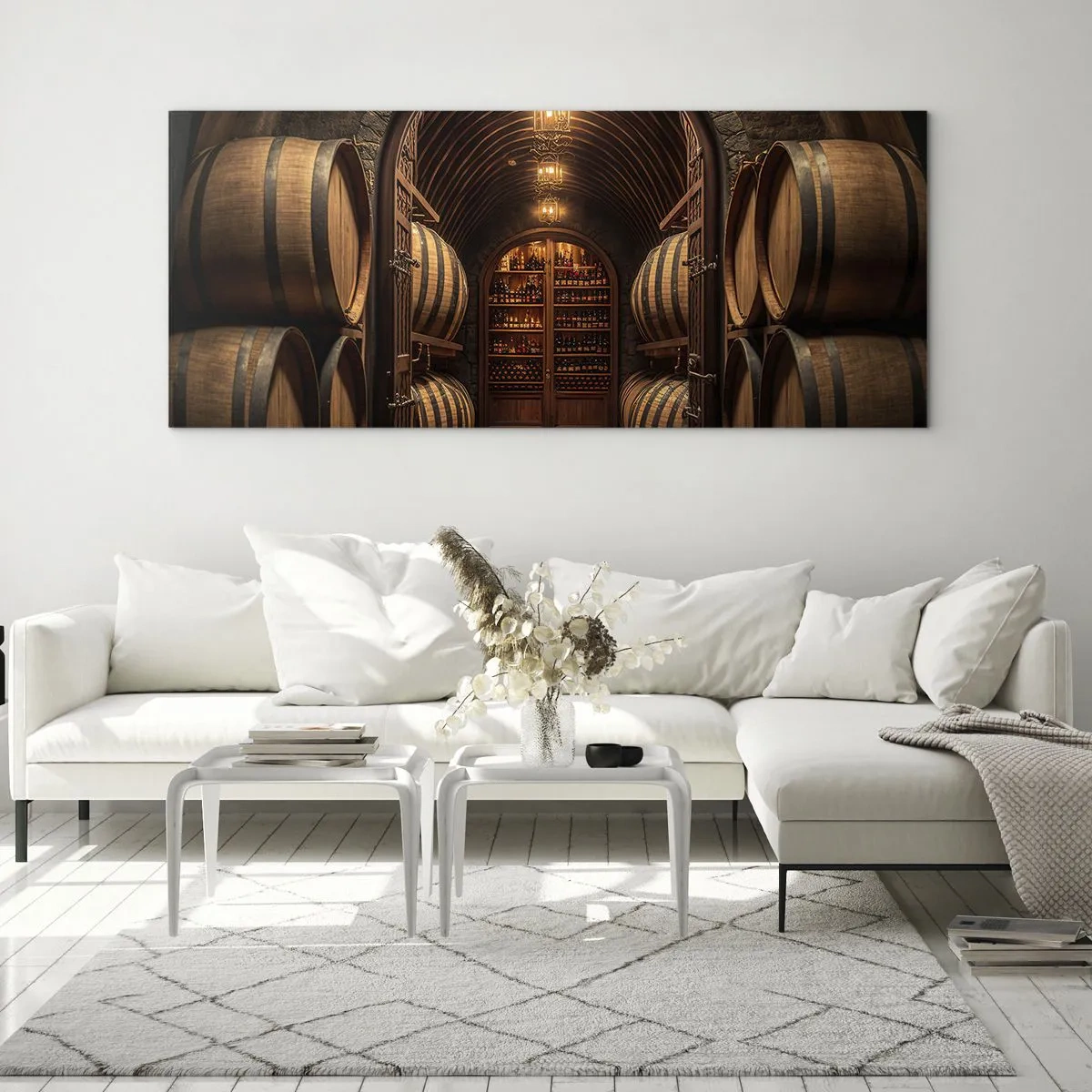 Obraz na skle - Nádherný sklep - 100x40 cm