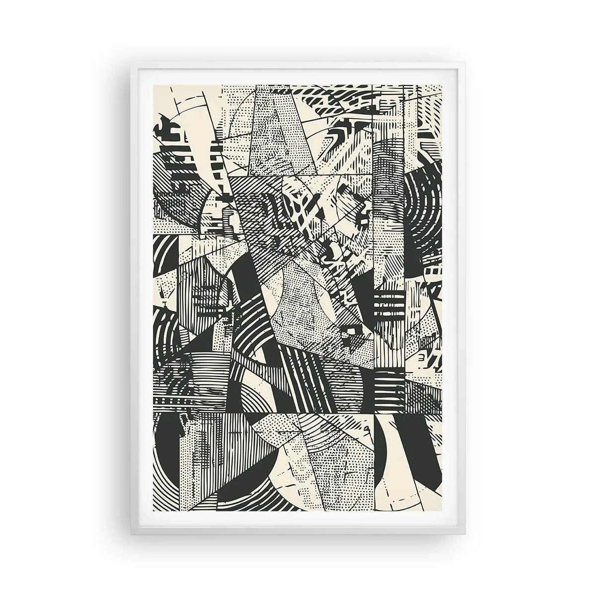 Plakát v bílém rámu - Dynamika současnosti - 70x100 cm