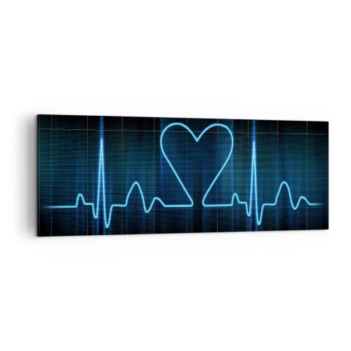 Obraz na plátně - V rytmu srdce - 140x50 cm