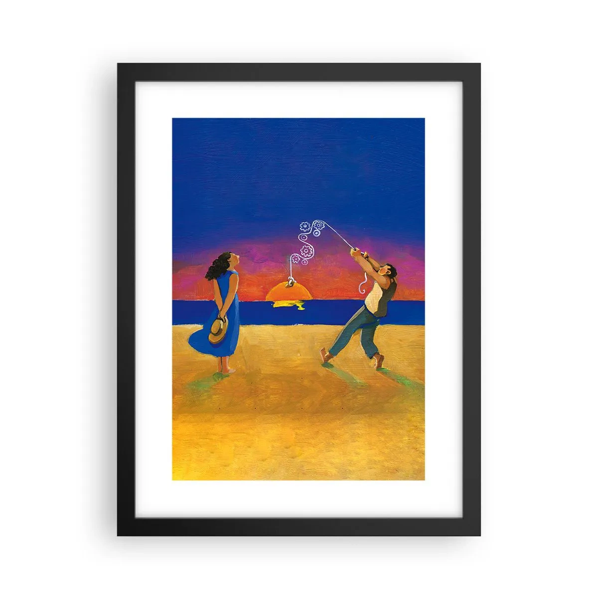 Plakát v černém rámu - Více než hvězda z nebe - 30x40 cm