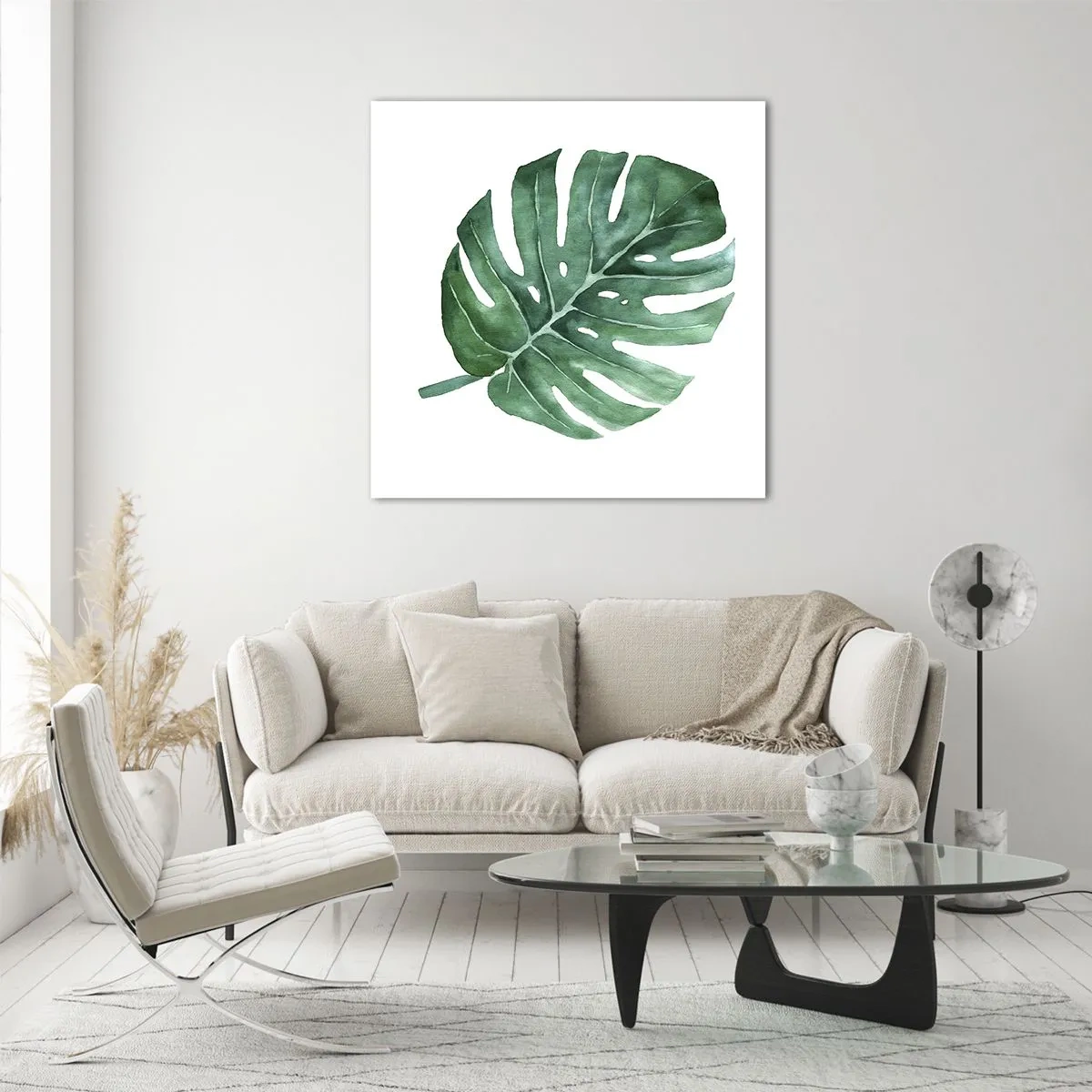 Obraz na skle - Zelený koncept - 30x30 cm