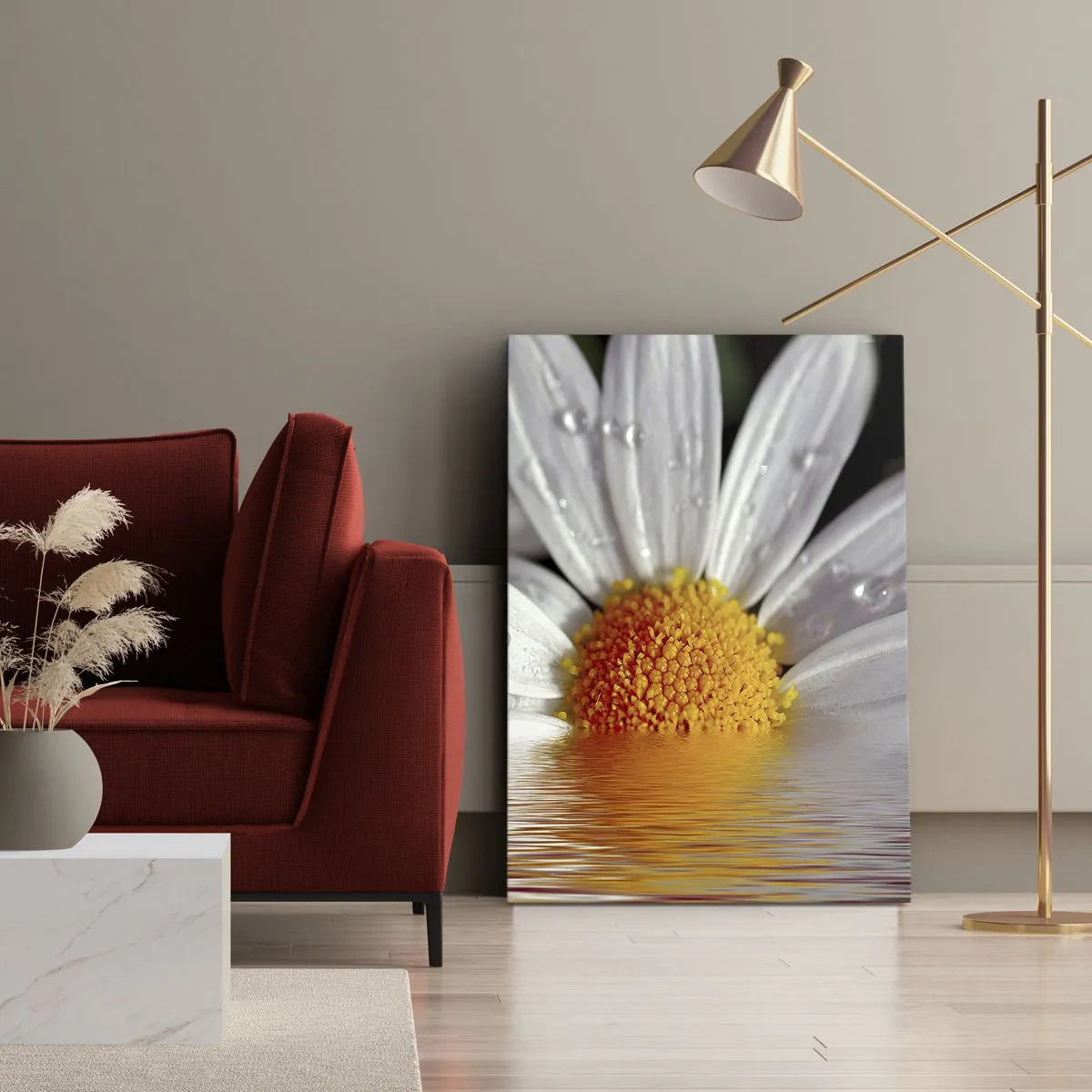Obraz na plátně - Vycházející slunce sedmikrásky - 50x70 cm