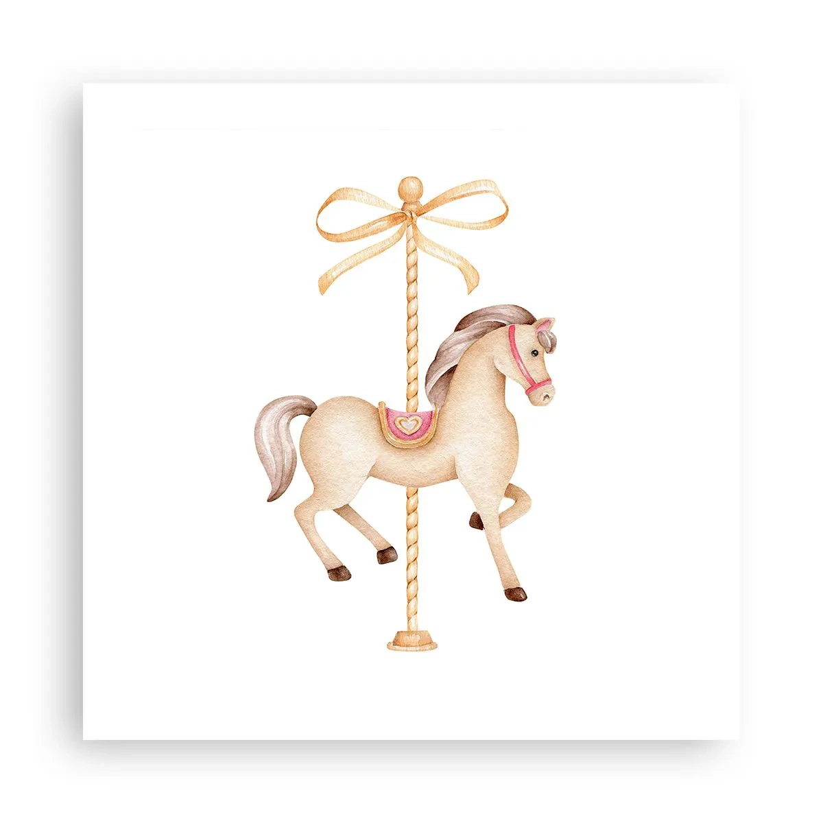 Plakát - Elegantním klusem - 50x50 cm