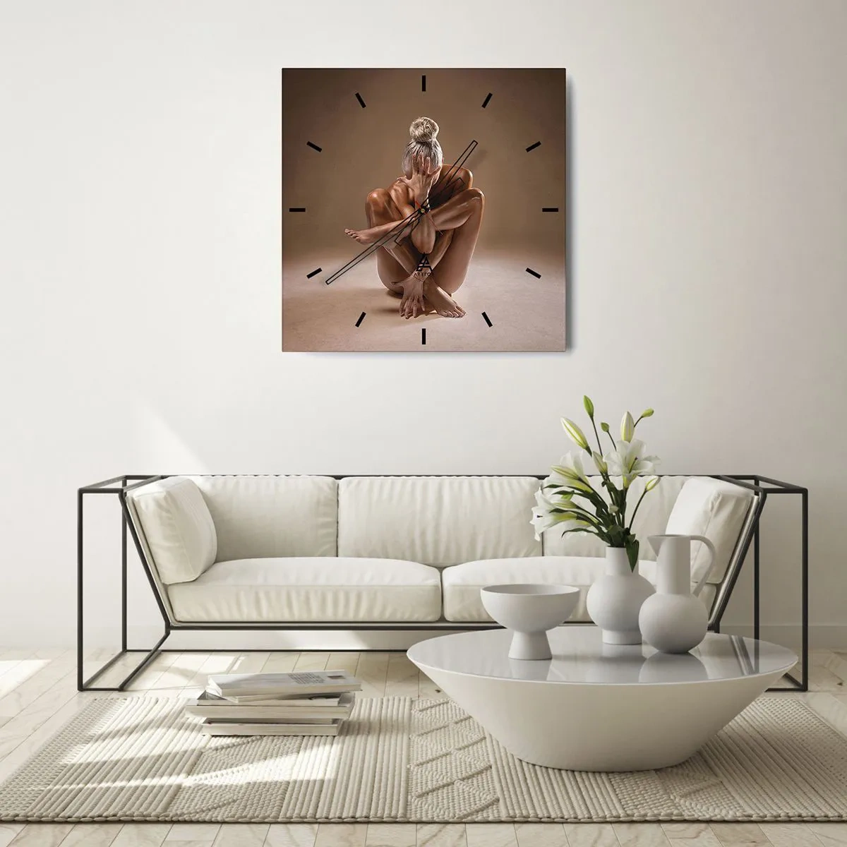 Nástěnné hodiny - Jednota těla a ducha - 40x40 cm