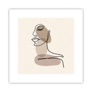 Plakát - Při poslechu samé sebe - 30x30 cm