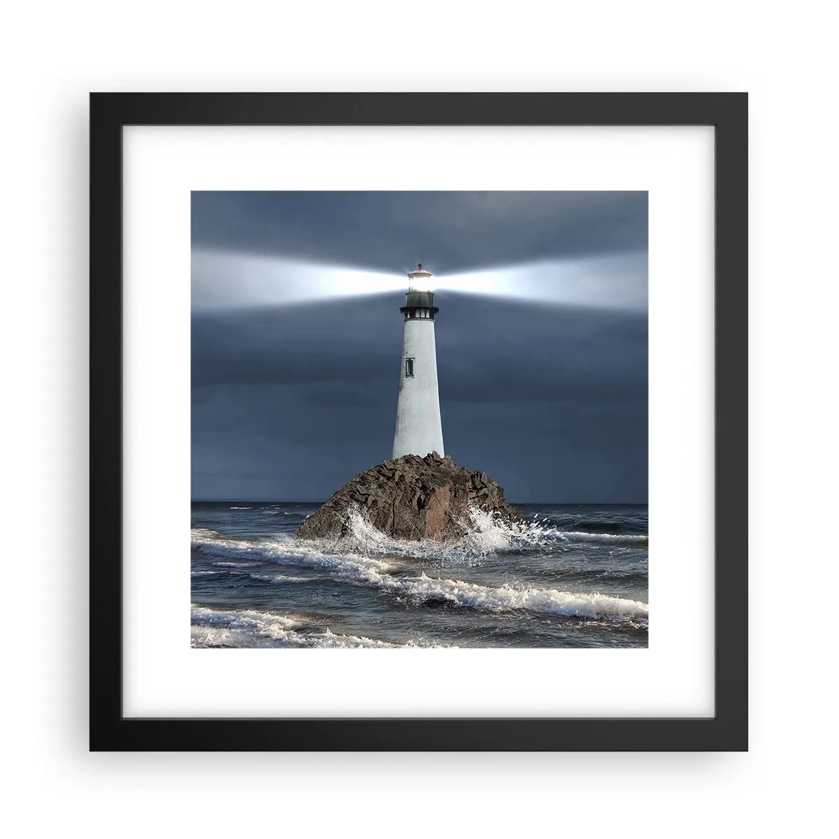 Plakát v černém rámu - Zde…zde…tady! - 30x30 cm