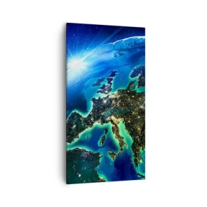Obraz na plátně - Jiskřivá Evropa - 55x100 cm