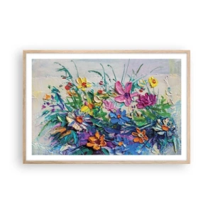 Plakát v rámu světlý dub - Vůbec ne zátiší - 91x61 cm