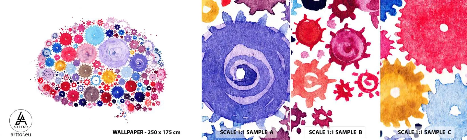 Fototapeta Vzorek Standard Eco - Nejdokonalejší mašinérie přírody - Abstrakce, Mozek, Grafika - 100x30 cm