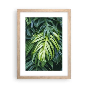 Plakát v rámu světlý dub - Ponořit se do svěžesti - 30x40 cm