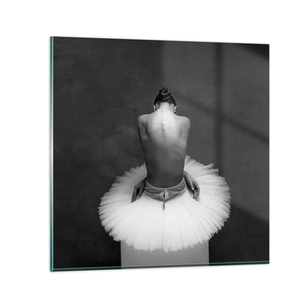 Obraz na skle - Právě kvete - 40x40 cm