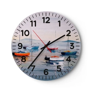 Nástěnné hodiny - Zasloužený odpočinek - 40x40 cm