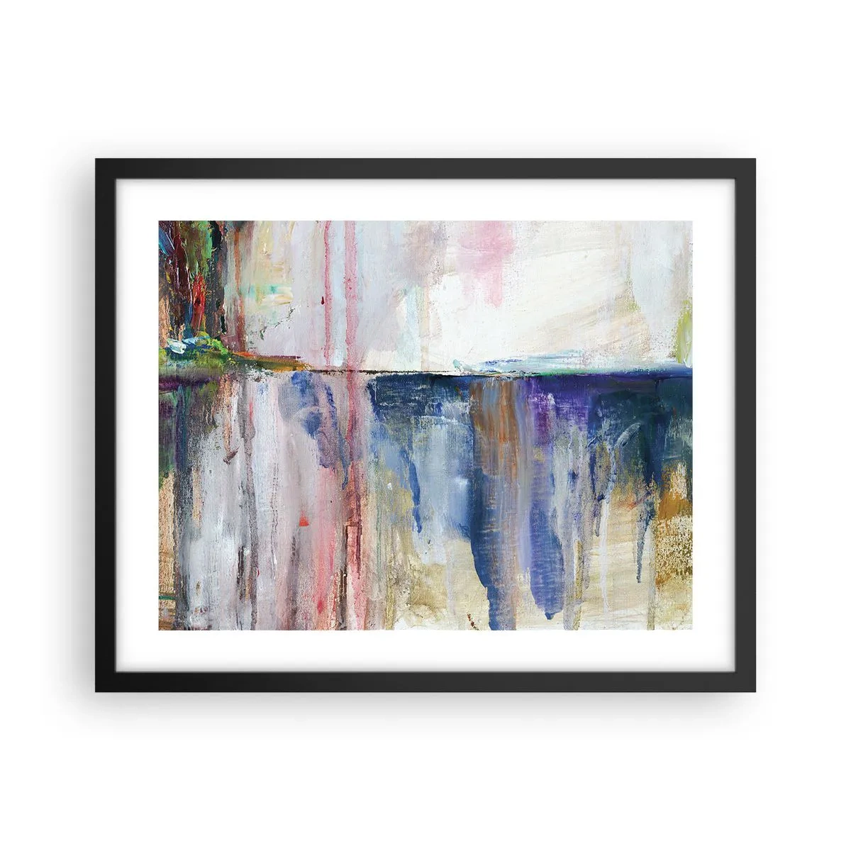 Plakát v černém rámu - Barevné dojmy a asociace - 50x40 cm