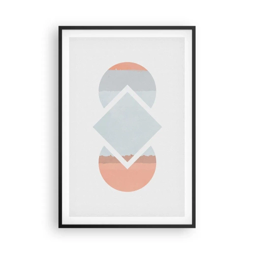 Plakát v černém rámu - Situace je jasná - 61x91 cm