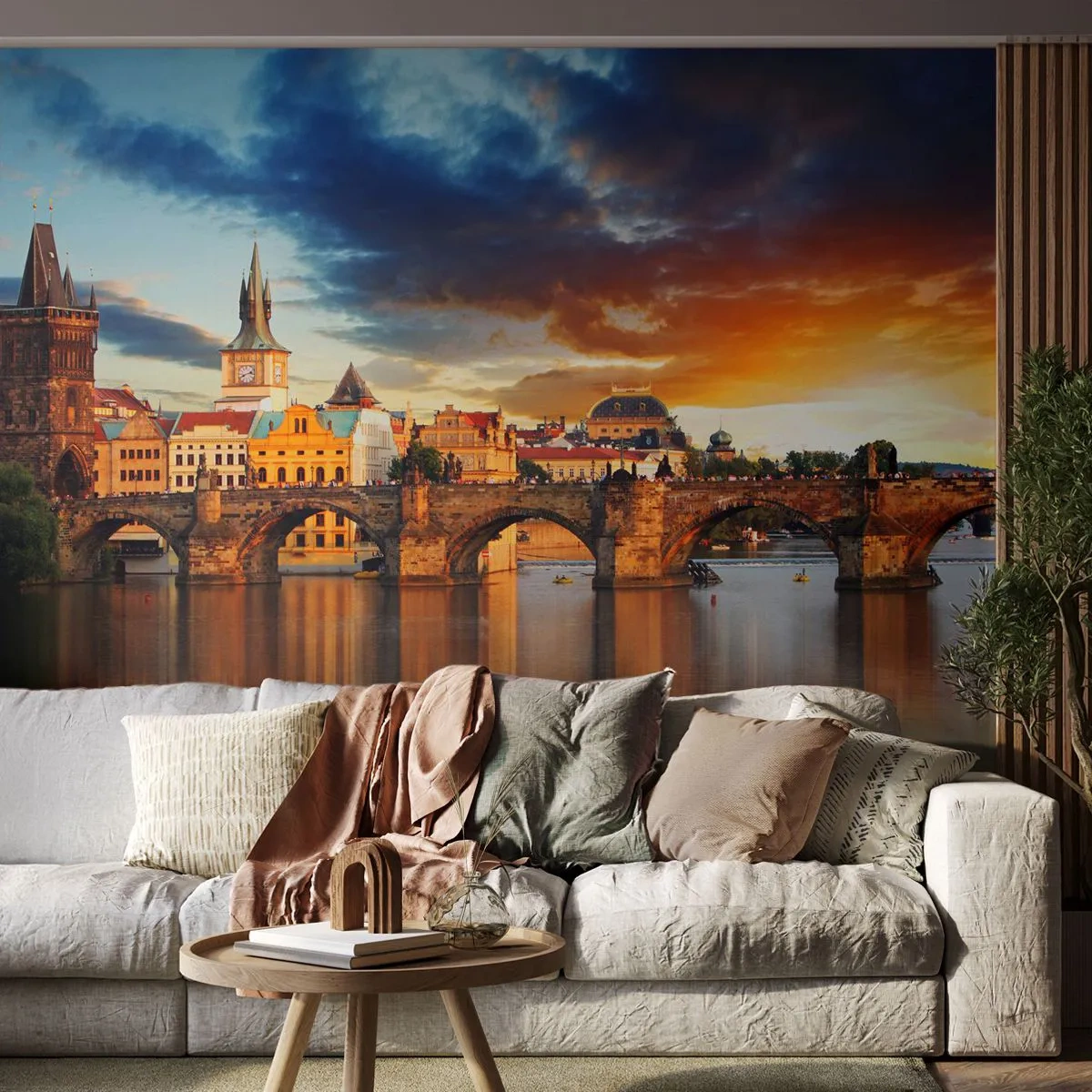 Fototapeta Samolepicí Deluxe Sticker - Krásná od pradávna - Město, Praha, Česká republika - 250x175 cm