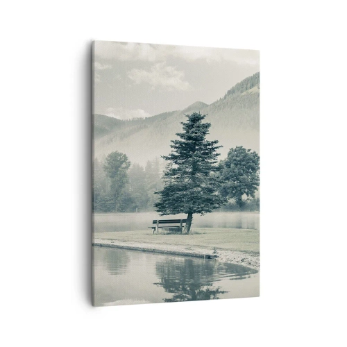 Obraz na plátně - Jezero ještě spí - 50x70 cm